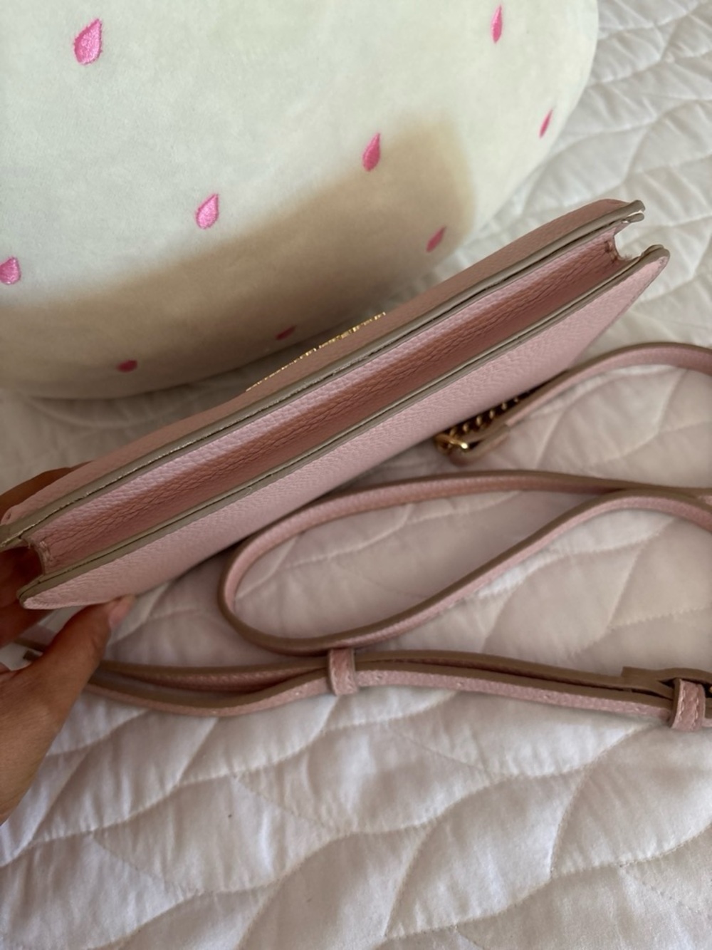Nanette Lepore Blush Pink Scallop Edge Crossbody NWOT - Picture 4 of 8